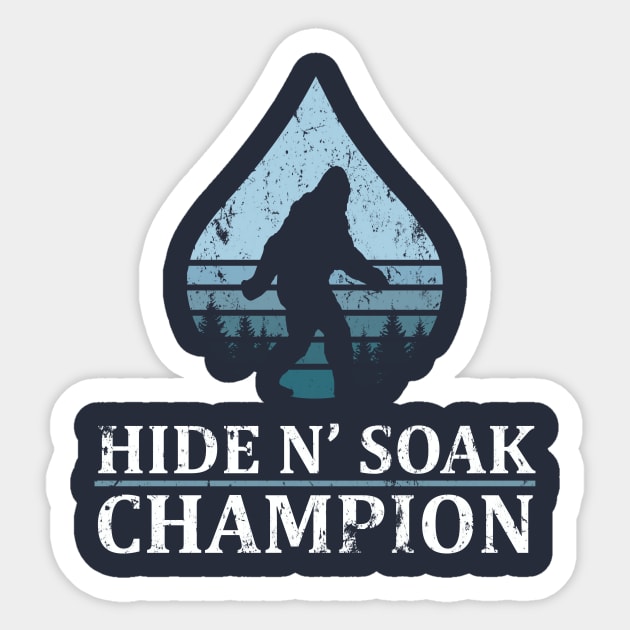 Funny Bigfoot Hide and Seek Soak World Champion Gift Sticker by Freid